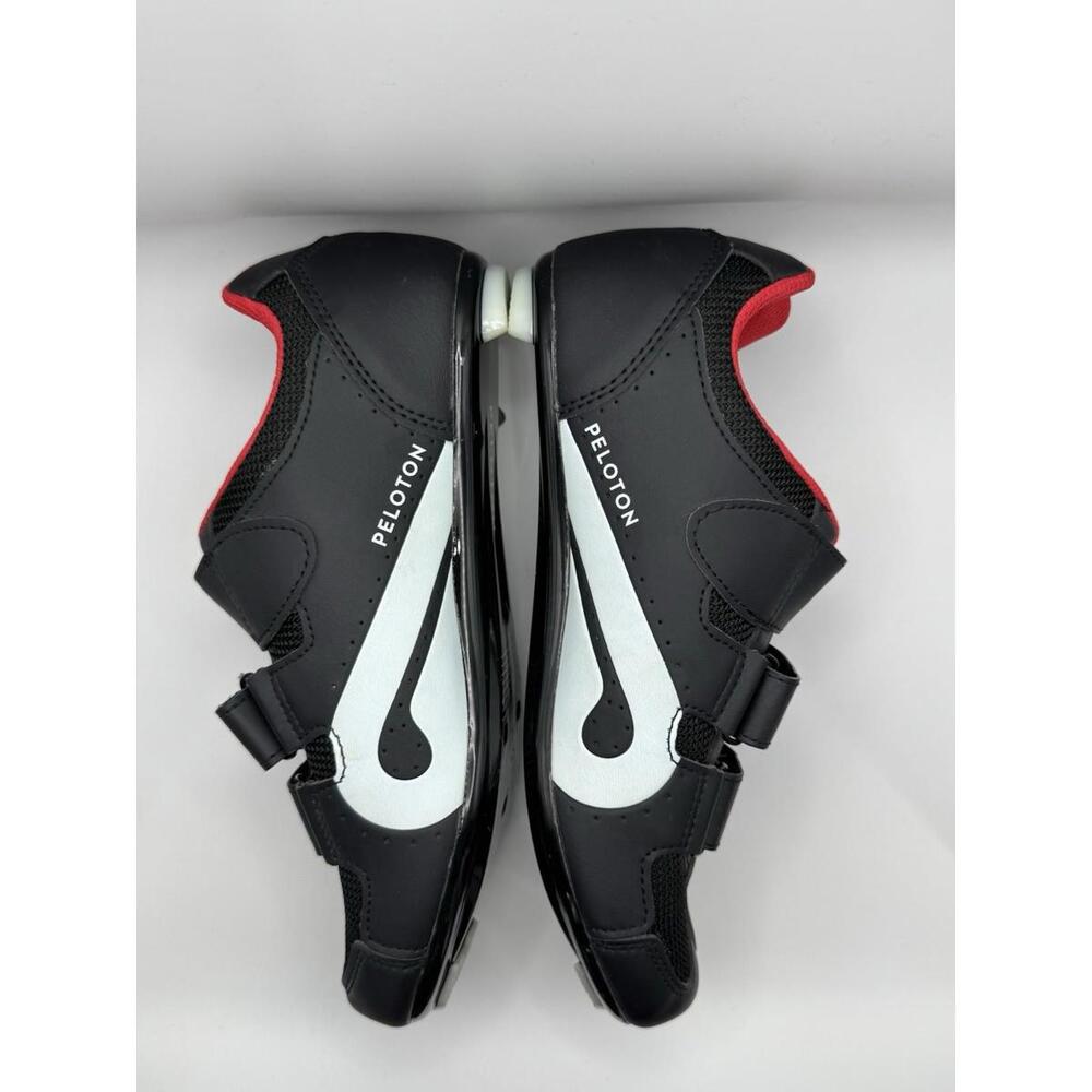 Peloton Cycling Shoes Indoor Exercise Bike Black Red Size 40